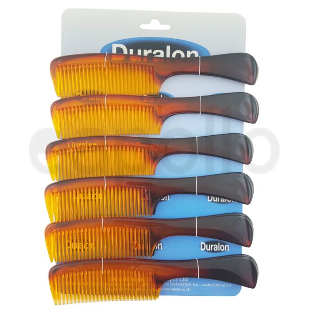 Wholesale Duralon Handle Comb - Tort (20cm)