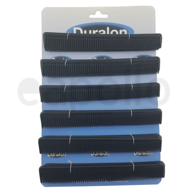 Duralon Pocket Combs -  Black (18cm)