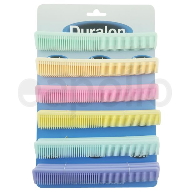 Duralon Pocket Combs -  Assorted Colours (18cm)