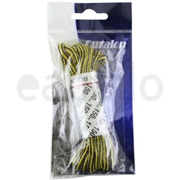 Duralon Shoe Laces - Black/Yellow - 150cm