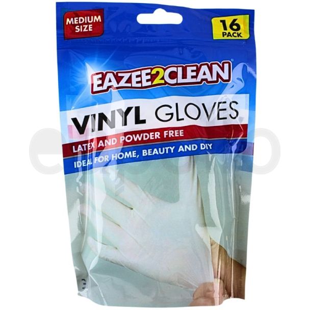 Eazee2Clean Vinyl Gloves (16PK)