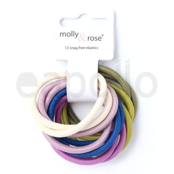 Elastics - Assorted - Card Of 12 - 4mm Thick