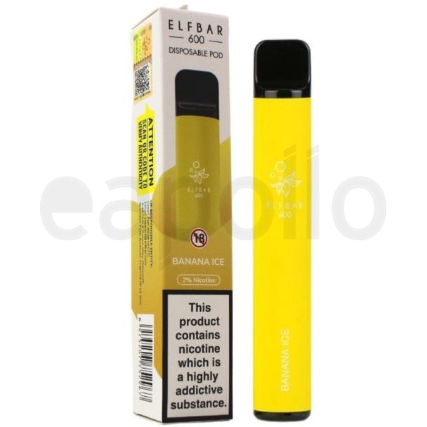Wholesale Elf Bar 600 Disposable Ecig  - Banana Ice