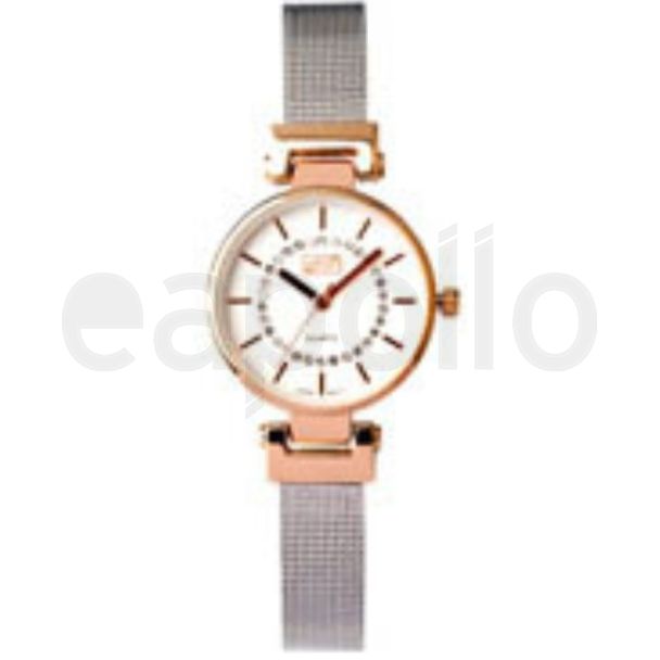 Eton Ladies Mesh Bracelet Watch – Silver & Rose Gold