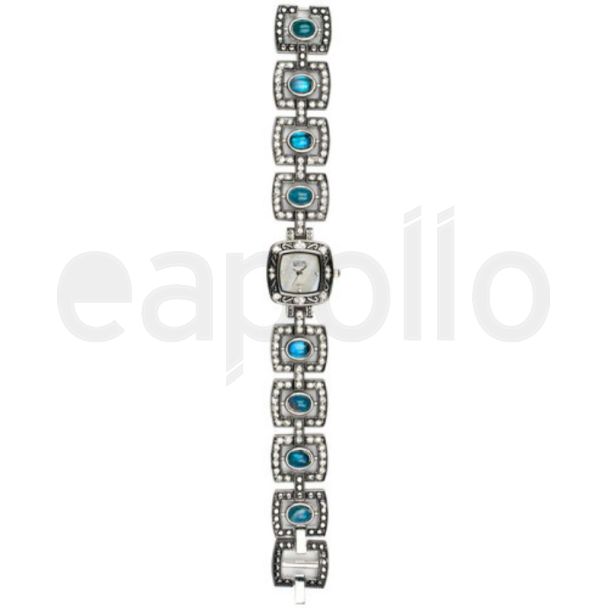 Eton Ladies Vintage Links Bracelet Watch – Turquoise