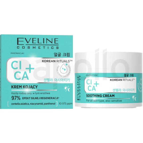 Eveline Korean Rituals Soothing face cream Cica+ 50ml