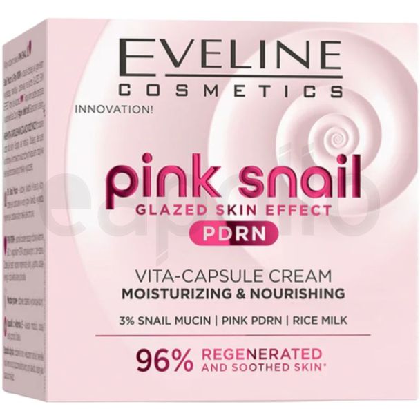 Eveline Moisturizing & Nourishing Vita - Capsule Cream - Pink Snail (Exp-10/28)