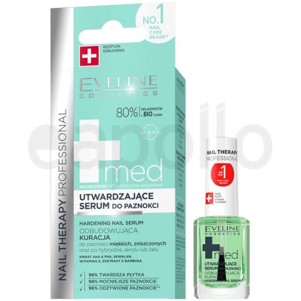 Eveline Nail Therapy Professional +Med Hardening Nail Serum  - 12ml