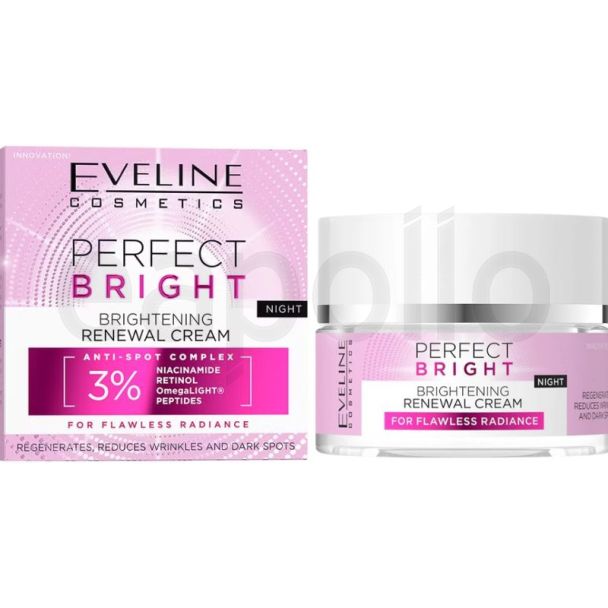 Eveline Perfect Bright Brightening renewal night cream - 50ml (BB-22-10-2027)