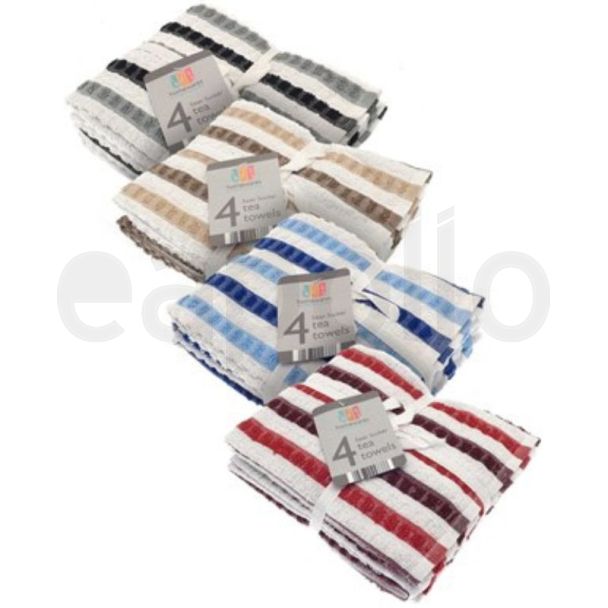 Seersucker Design Tea Towels – Assorted