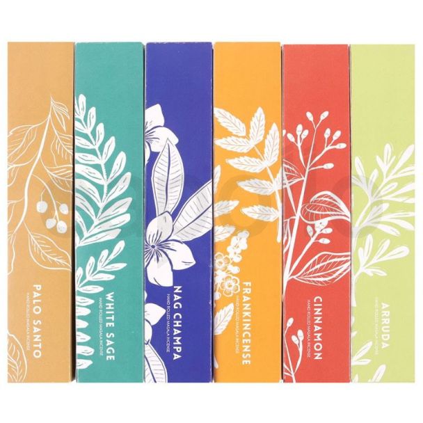 Exotic Botanical Masala Incense Stick Set - Assorted