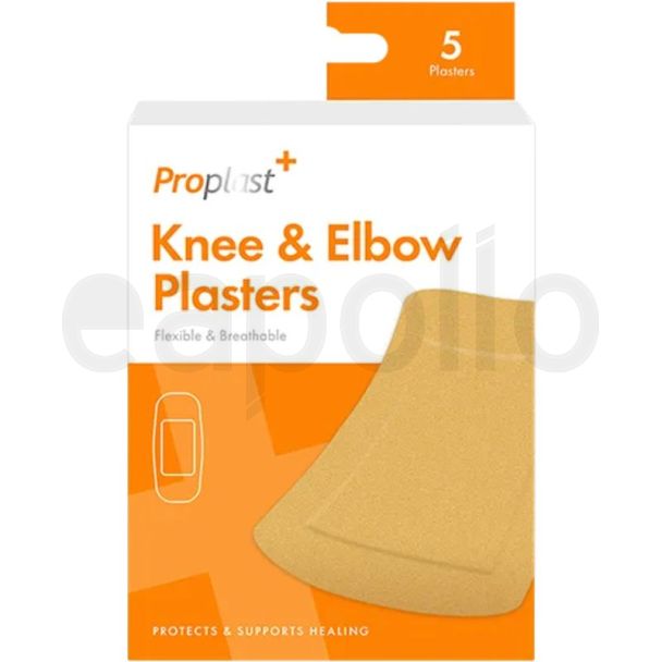 Extra Large Knee & Elbow Fabric Plasters – Pack of 5
