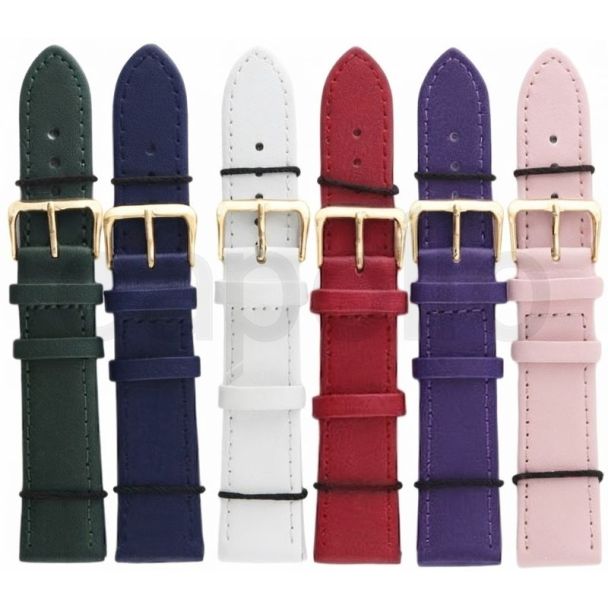 Extra Long Leather Watch Straps - Assorted - 22mm