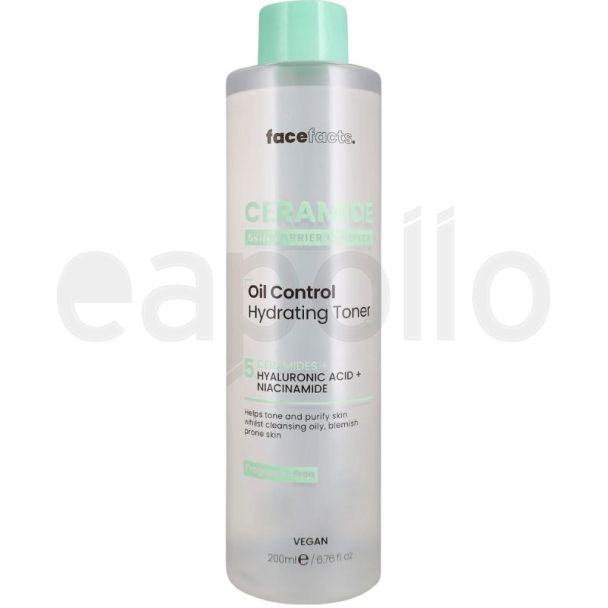 Face Facts Ceramide Oil Control Hydrating Toner - 200ml