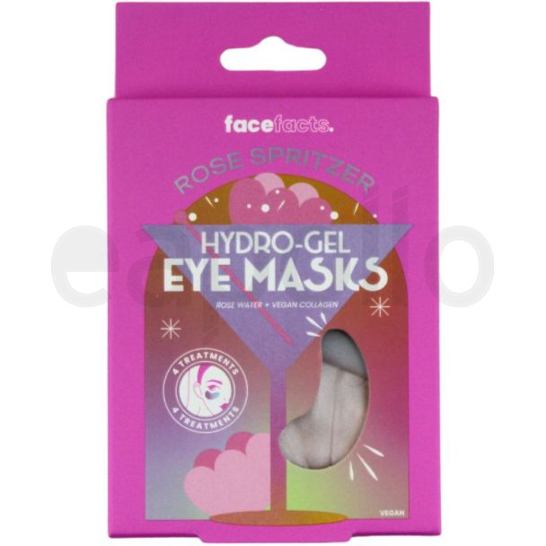 Face Facts Hydro Gel Eye Masks – Rose Spritzer