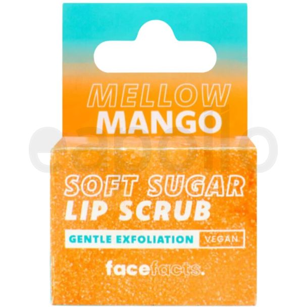 Face Facts Mellow Mango Soft Sugar Lip Scrub-10g