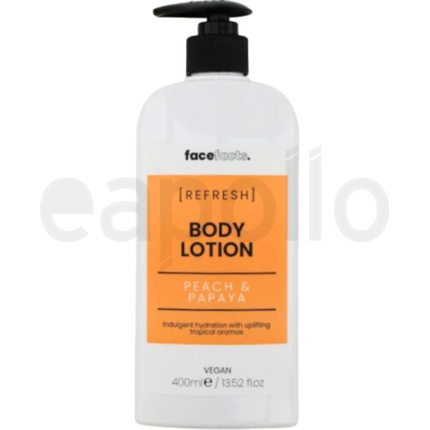 Face Facts  'Refresh' Peach & Papaya Body Lotion 400ml 