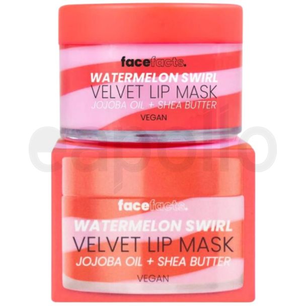 Face Facts Velvet Lip Mask- Watermelon Swirl