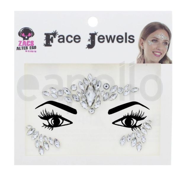 Wholesale Crystal Stone Face Jewels - Clear