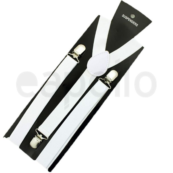 Fashion Braces White 25mm Wide