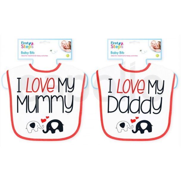 First Steps Baby Bib In Assorted Design 