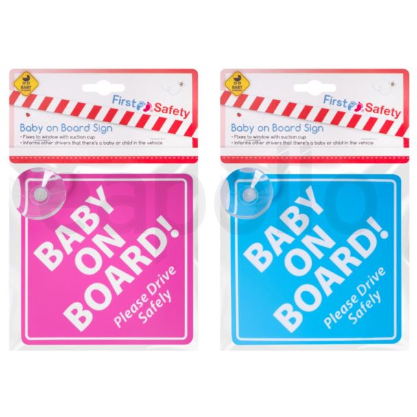 Wholesale First Steps Baby On Board Sign - Assorted 