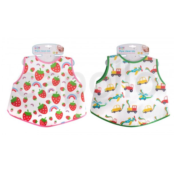 First Steps Toddler Coverall Bib Pack of 2 - Assorted 