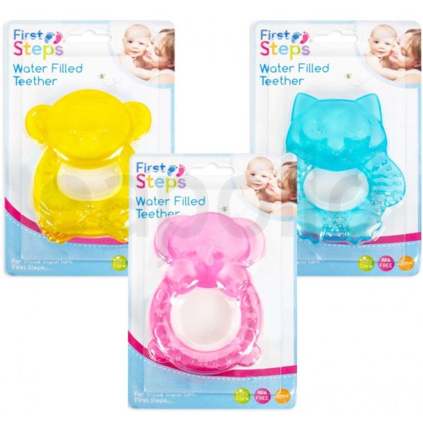 First Steps Water Filled Baby Teether - Assorted Colours 