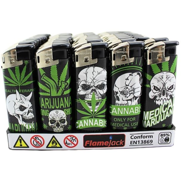 Flamejack Electronic Lighters - Assorted 