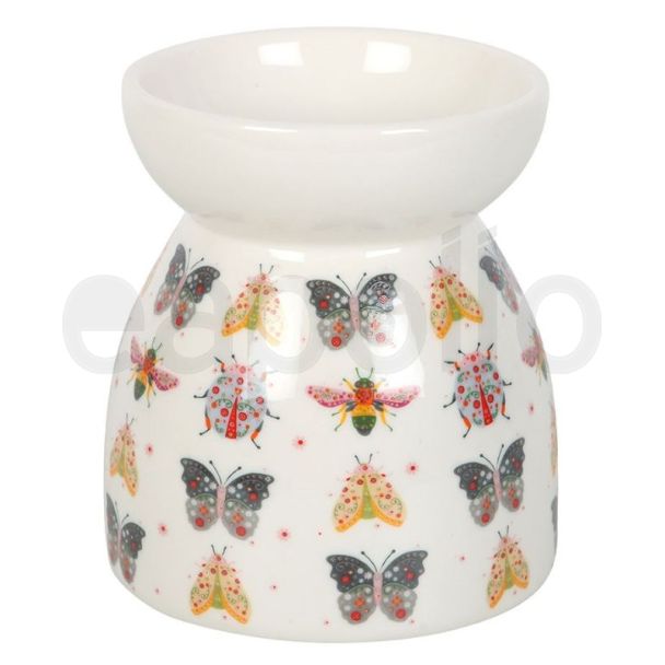 Floral Bug Print Oil Burner and Wax Warmer