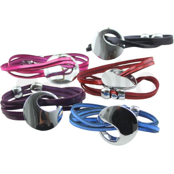 Four-Strand Leather Bracelet - Assorted