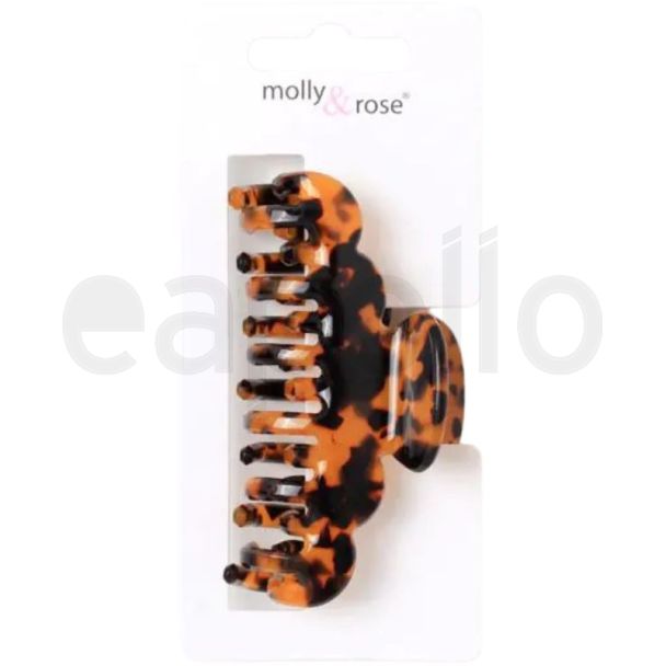 French Tortoiseshell Scalloped Edge Hair Clamp