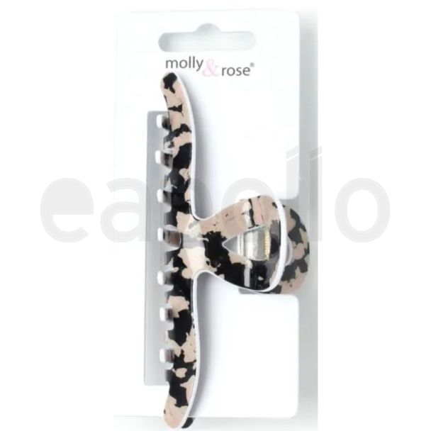 French Tortoiseshell Plastic Hair Clamp - Assorted - 11.5cm