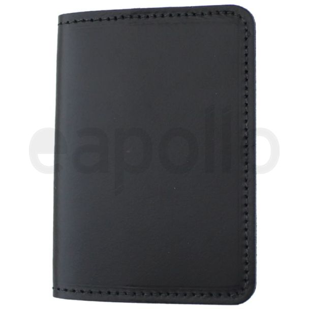 Genuine Leather Travel Passport Cover - Black