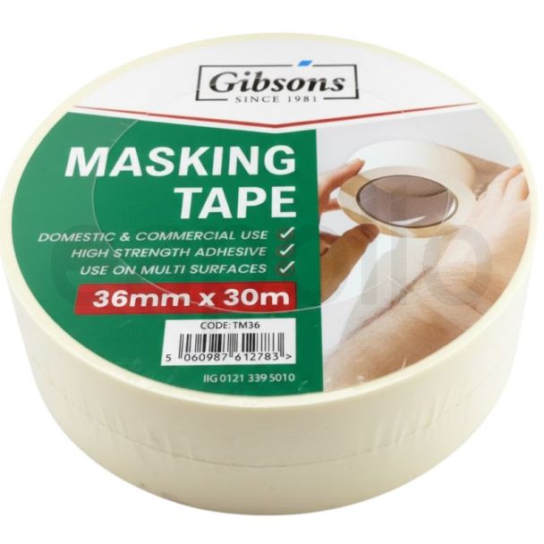 Gibsons Masking Tape (36mm x 30M)