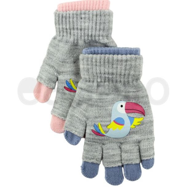 Girls 2 in 1 Bird Magic Gloves-Assorted