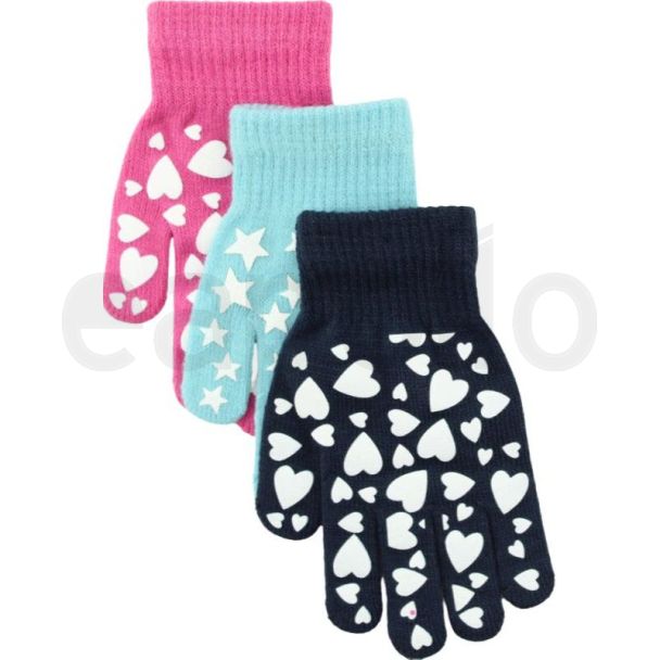Girls Glow In The Dark Magic Gloves  - Assorted 