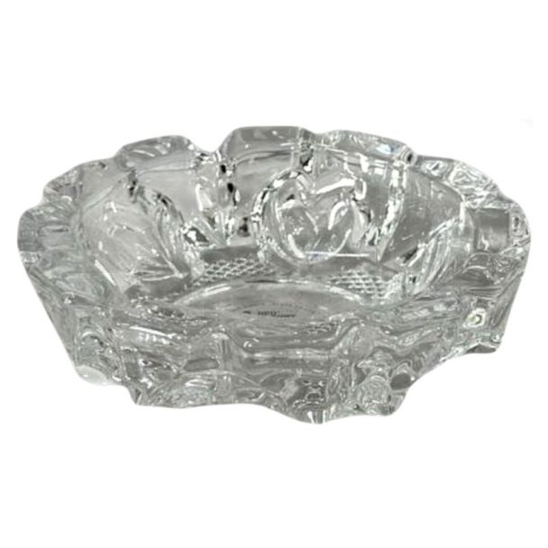 Round Glass Ashtray - Clear (11.5 cm)