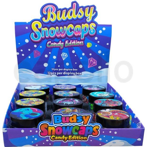 Glass Jar With Safety Lid - Budsy Snowcaps Candy Edition (45x55mm) 