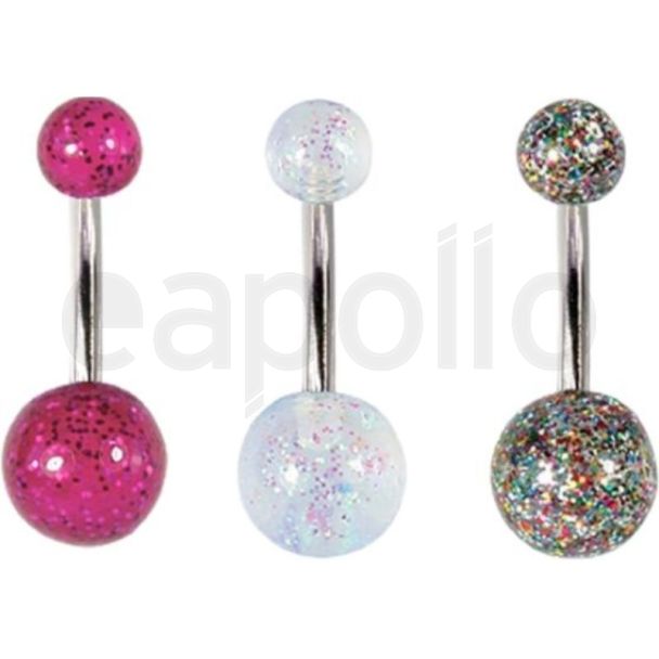Glitter Belly Bars - Assorted Colours 