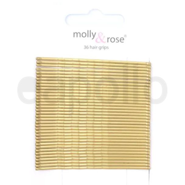 Gold 65mm Kirby Hair Grips (Pack of 36)