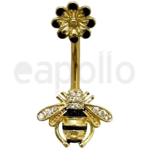 Golden Bee Design Belly Bar - 20mm