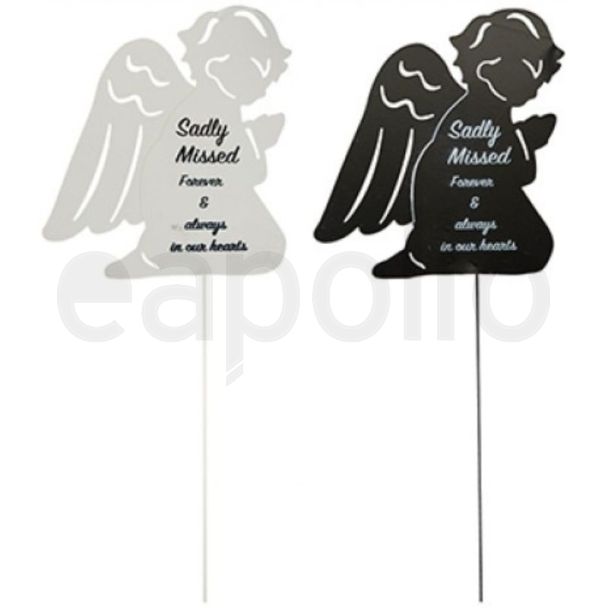 Graveside Metal Prayer Stake – Sadly Missed Assorted