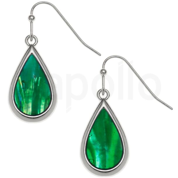 Green Paua Shell Teardrop Pendant Necklace