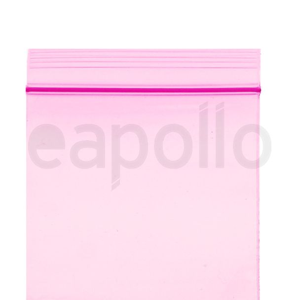 Wholesale Grip Seal Plain Bags Pink (50 x 50 mm)