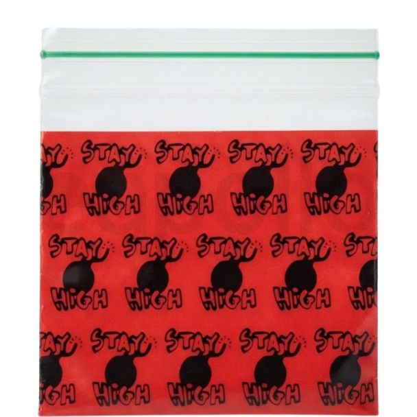 Grip Seal Bomb Printed Bags (40 x 40mm)