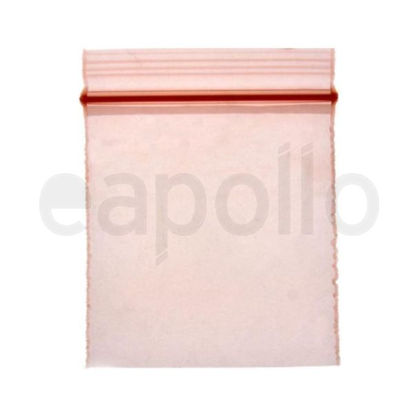 Grip Seal Plain Resealable Bags - Orange (30 x 30mm)