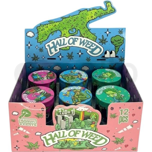 Hall Of Leaf 4-Part Metal Handmuller - Assorted (5x3.5cm)