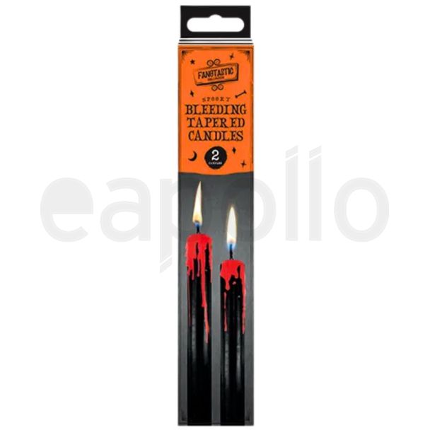 Halloween Bleeding Tapered Candles  (Pack of 2)