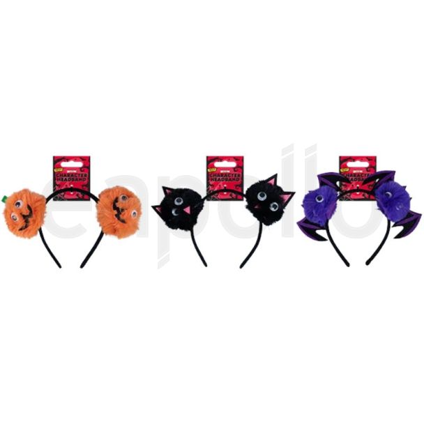 Halloween Character Headbands - Assorted